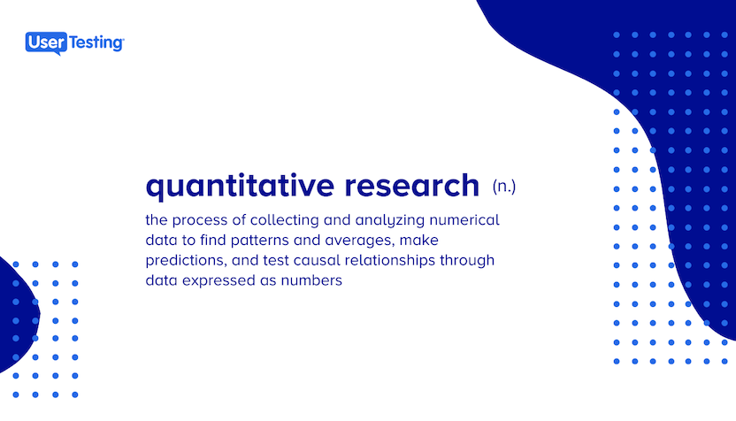 quantitative research report definition